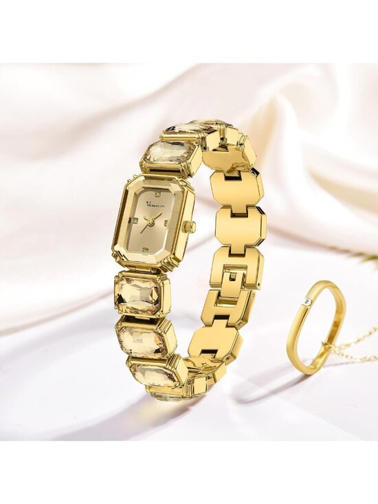 Elegant Crystal Bracelet Watch for Women - Minimalist Diamond Bangle, Waterproof main image 4